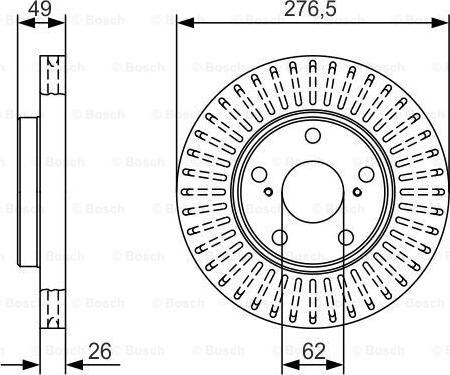 BOSCH 0 986 479 A62 - Kočioni disk www.molydon.hr