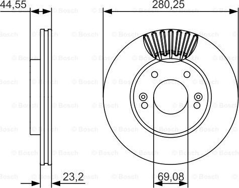 BOSCH 0 986 479 A12 - Kočioni disk www.molydon.hr