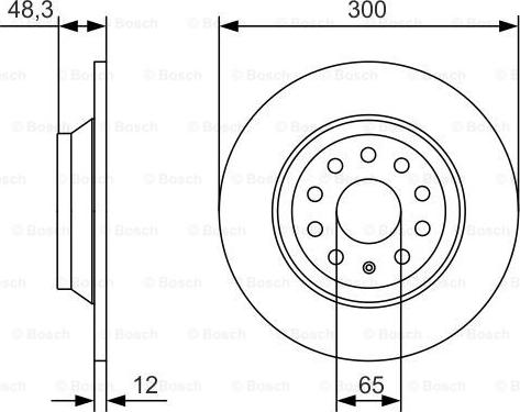 BOSCH 0 986 479 A84 - Kočioni disk www.molydon.hr