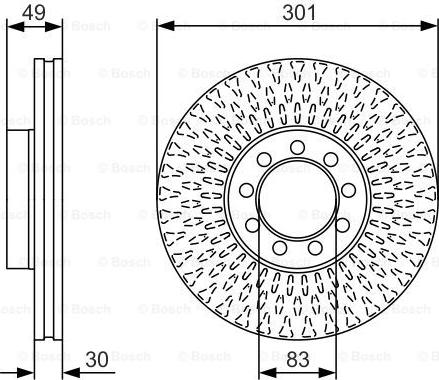 BOSCH 0 986 479 A23 - Kočioni disk www.molydon.hr