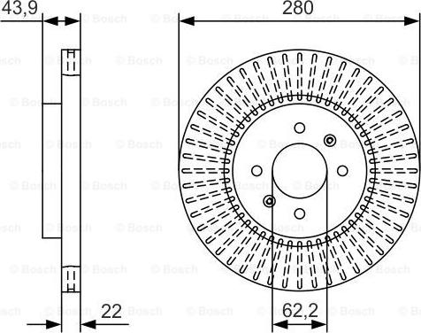 BOSCH 0 986 479 B05 - Kočioni disk www.molydon.hr