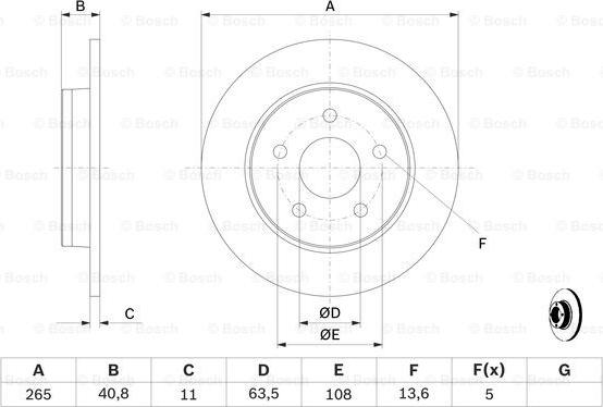 BOSCH 0 986 479 B80 - Kočioni disk www.molydon.hr