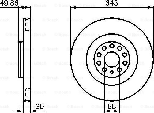 BOSCH 0 986 479 B87 - Kočioni disk www.molydon.hr