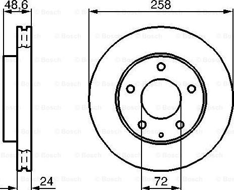 BOSCH 0 986 479 B25 - Kočioni disk www.molydon.hr