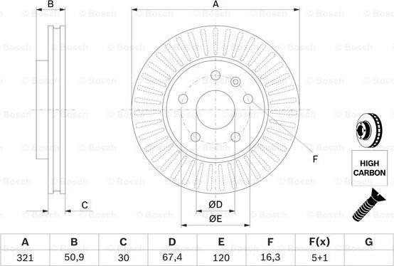 BOSCH 0 986 479 C16 - Kočioni disk www.molydon.hr