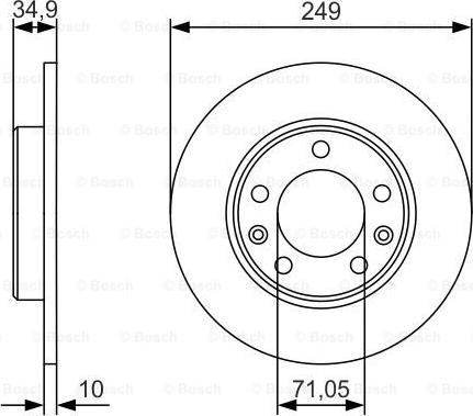 BOSCH 0 986 479 C23 - Kočioni disk www.molydon.hr