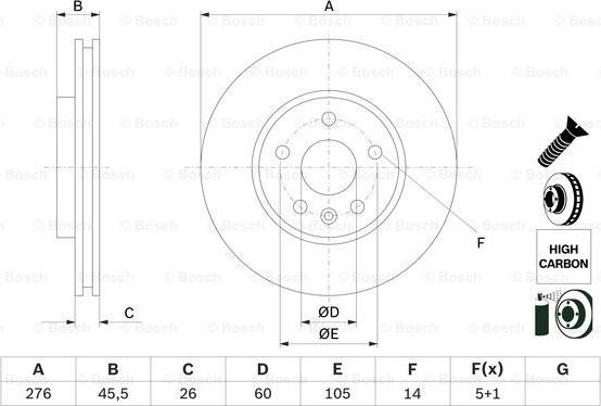 BOSCH 0 986 479 D92 - Kočioni disk www.molydon.hr