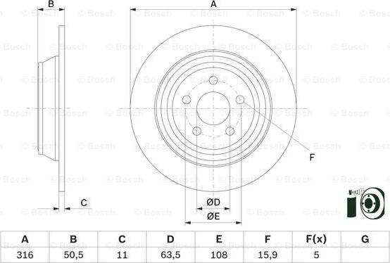 BOSCH 0 986 479 D47 - Kočioni disk www.molydon.hr