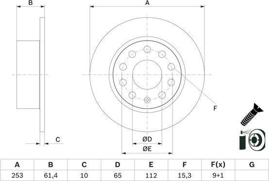 BOSCH 0 986 479 E00 - Kočioni disk www.molydon.hr