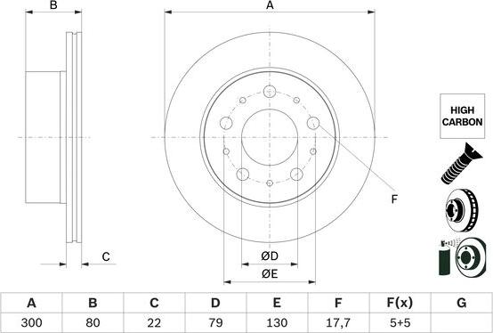 BOSCH 0 986 479 E02 - Kočioni disk www.molydon.hr