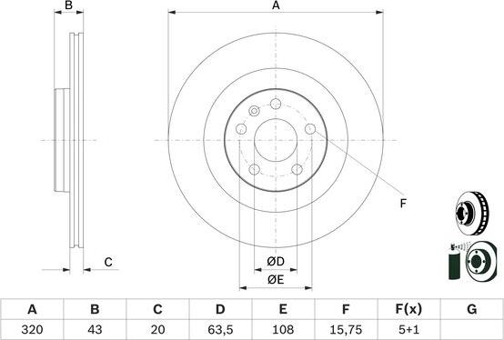 BOSCH 0 986 479 E87 - Kočioni disk www.molydon.hr