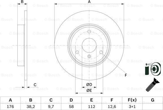 BOSCH 0 986 479 E74 - Kočioni disk www.molydon.hr