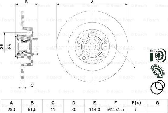 BOSCH 0 986 479 F42 - Kočioni disk www.molydon.hr