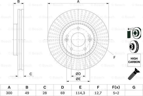 BOSCH 0 986 479 F19 - Kočioni disk www.molydon.hr