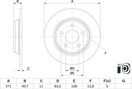 BOSCH 0 986 479 F78 - Kočioni disk www.molydon.hr