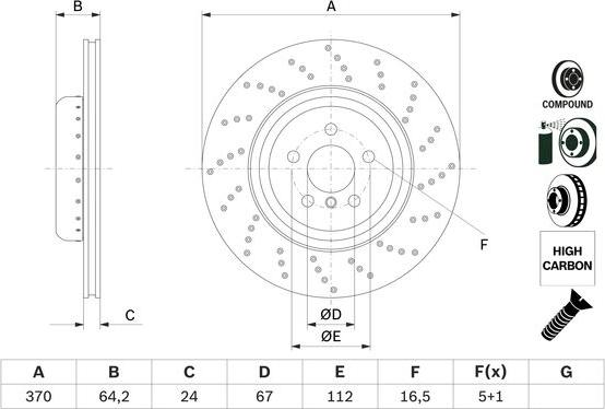 BOSCH 0 986 479 G13 - Kočioni disk www.molydon.hr