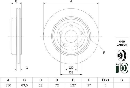 BOSCH 0 986 479 G84 - Kočioni disk www.molydon.hr