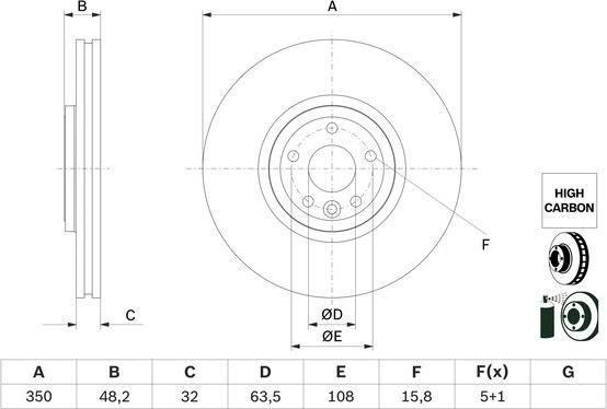 BOSCH 0 986 479 G33 - Kočioni disk www.molydon.hr