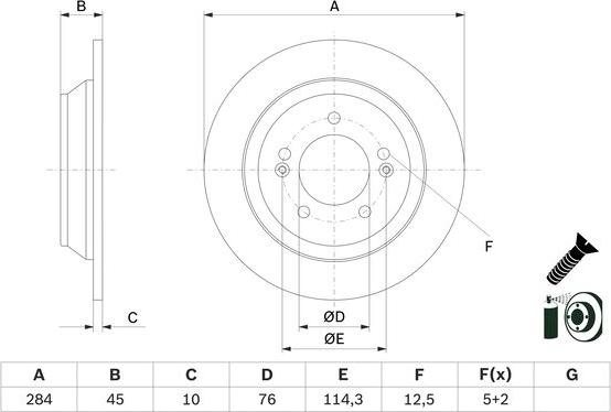 BOSCH 0 986 479 G28 - Kočioni disk www.molydon.hr