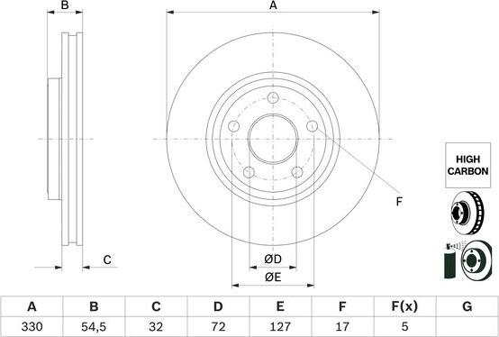 BOSCH 0 986 479 G78 - Kočioni disk www.molydon.hr