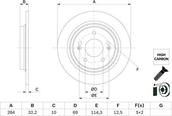 BOSCH 0 986 479 G77 - Kočioni disk www.molydon.hr