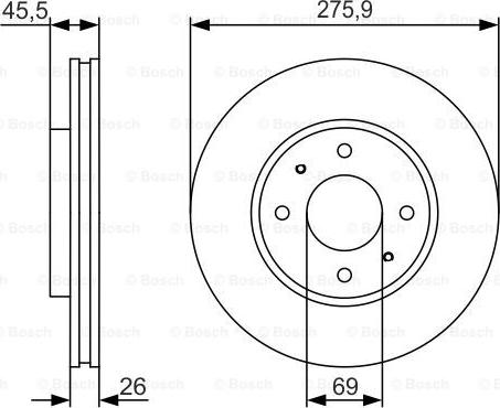 BOSCH 0 986 479 R94 - Kočioni disk www.molydon.hr