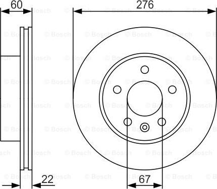 BOSCH 0 986 479 R95 - Kočioni disk www.molydon.hr