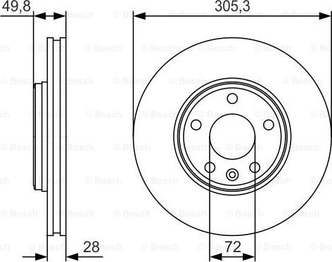 BOSCH 0 986 479 R93 - Kočioni disk www.molydon.hr