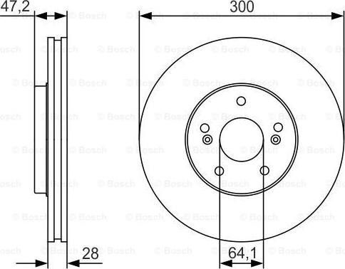 BOSCH 0 986 479 R47 - Kočioni disk www.molydon.hr