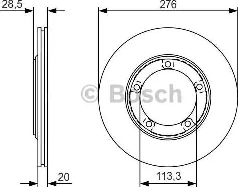 BOSCH 0 986 479 R59 - Kočioni disk www.molydon.hr