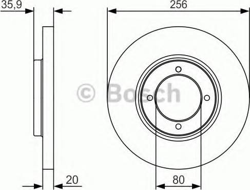 BOSCH 0 986 479 R04 - Kočioni disk www.molydon.hr