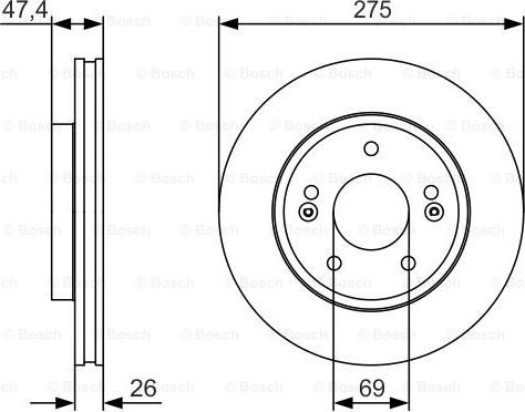 BOSCH 0 986 479 R26 - Kočioni disk www.molydon.hr