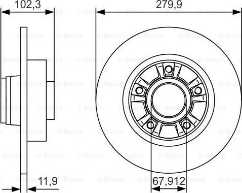 BOSCH 0 986 479 S44 - Kočioni disk www.molydon.hr