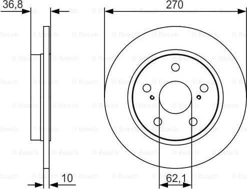 BOSCH 0 986 479 S64 - Kočioni disk www.molydon.hr