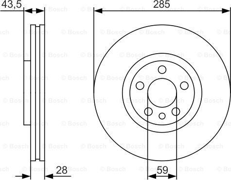 BOSCH 0 986 479 S62 - Kočioni disk www.molydon.hr