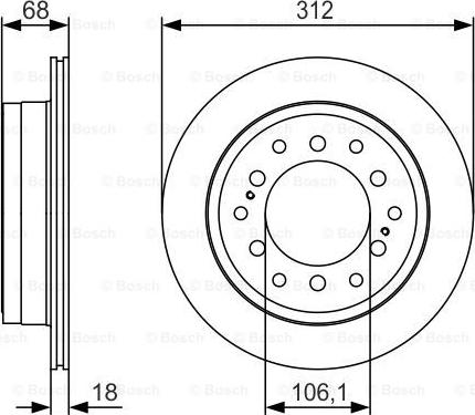 BOSCH 0 986 479 S36 - Kočioni disk www.molydon.hr