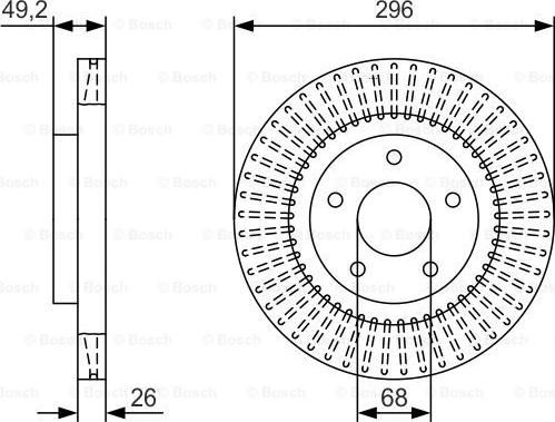 BOSCH 0 986 479 T99 - Kočioni disk www.molydon.hr