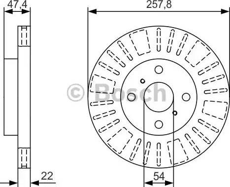 BOSCH 0 986 479 T98 - Kočioni disk www.molydon.hr