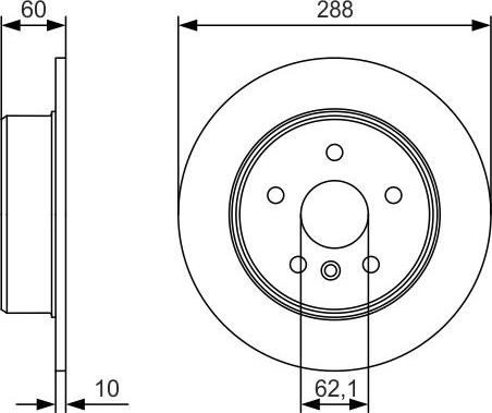 BOSCH 0 986 479 T97 - Kočioni disk www.molydon.hr