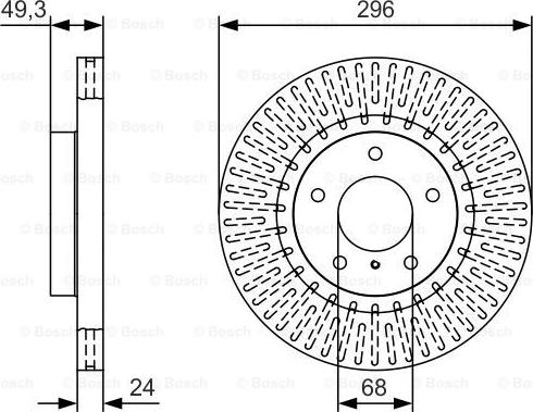 BOSCH 0 986 479 T44 - Kočioni disk www.molydon.hr