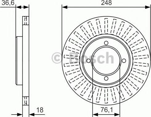 BOSCH 0 986 479 T64 - Kočioni disk www.molydon.hr