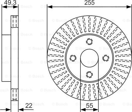 BOSCH 0 986 479 T11 - Kočioni disk www.molydon.hr