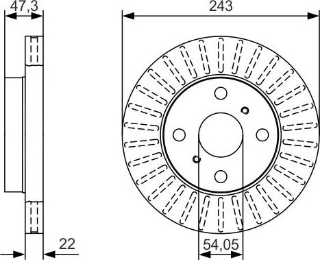 BOSCH 0 986 479 T72 - Kočioni disk www.molydon.hr