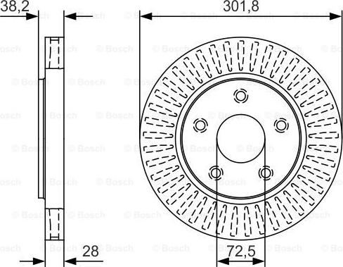 BOSCH 0 986 479 U45 - Kočioni disk www.molydon.hr