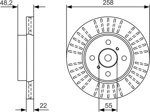 BOSCH 0 986 479 U66 - Kočioni disk www.molydon.hr