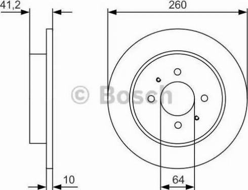 BOSCH 0 986 479 U75 - Kočioni disk www.molydon.hr