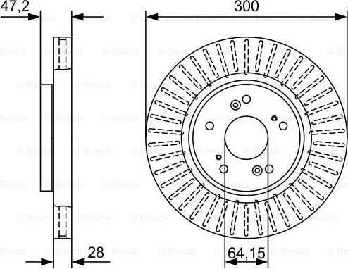 BOSCH 0 986 479 W48 - Kočioni disk www.molydon.hr