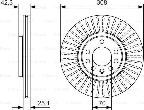 BOSCH 0 986 479 W59 - Kočioni disk www.molydon.hr