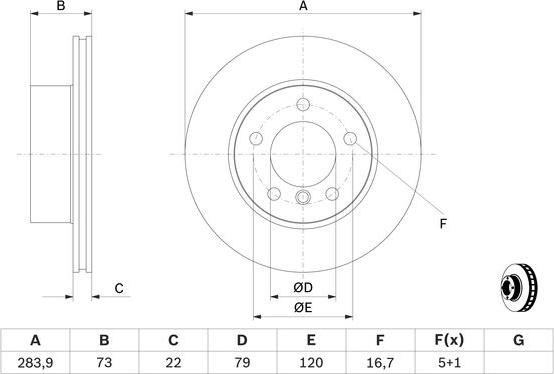 BOSCH 0 986 479 W60 - Kočioni disk www.molydon.hr