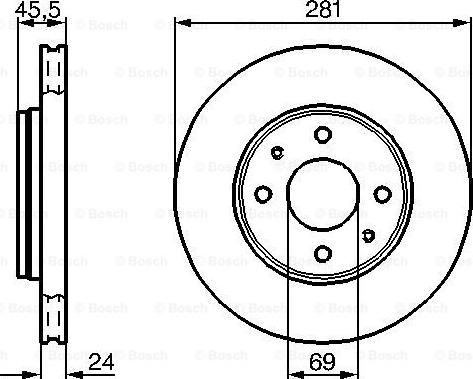 BOSCH 0 986 479 B37 - Kočioni disk www.molydon.hr